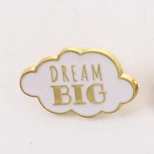 1 Pc Woman Cute Dream Big Cloud Brooch Enamel Pins Dress Accessories Pin For Clothes Bag Charm Backpack For School Office Accessories Shirts Jacket Jewelry Halloween Clothes Pin Funny Teacher Gifts Costume Accessories Bag Charms