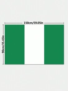 Bandera Nacional de Nigeria No.4, 90*150cm, un solo lado - Nigeria - Ver 2