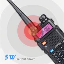2PCS Baofeng UV-5R USB Long Range Ham Amateur With FM Radio Long Range Portable Two Way Radio Baofeng UV- 5R CB Radio Walkie Talkie