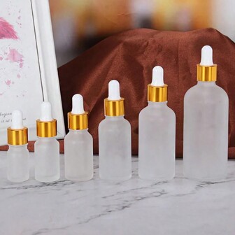 1PC 5-100ml  Glass Dropper Bottle Empty Cosmetic Packaging Container Vials Essential Oil Bottles