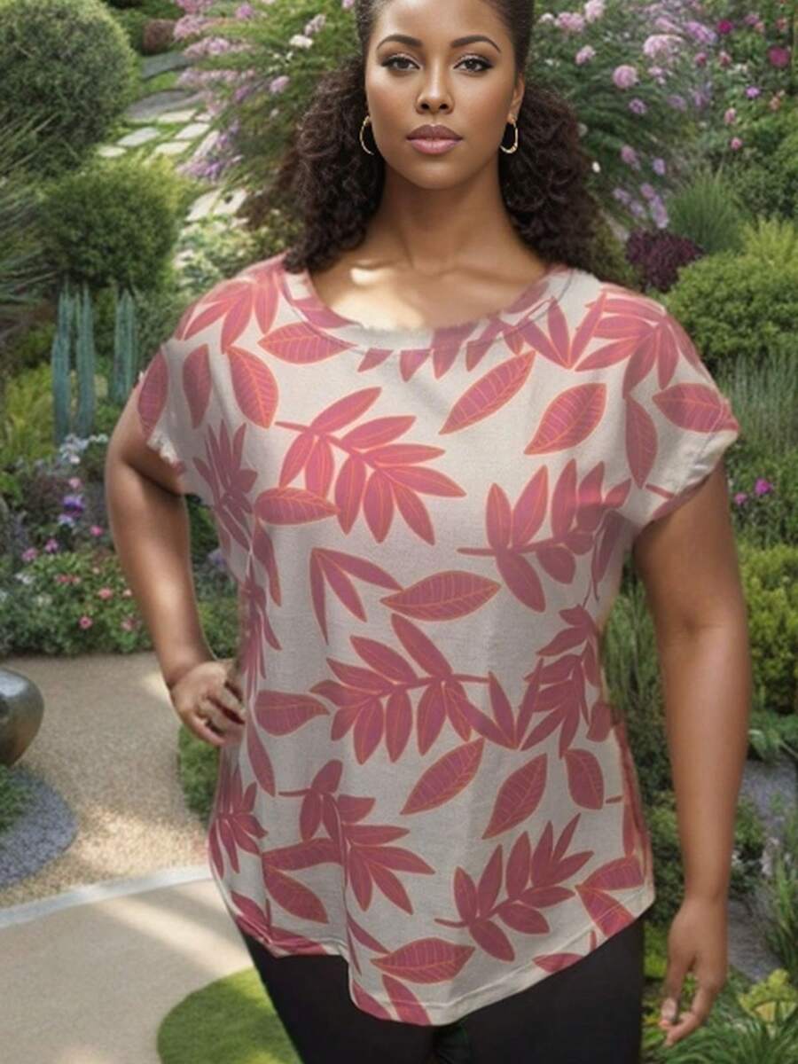 Plus Size Blouses - 彩色 - 查看 1