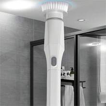 1入組電動洗刷器，附帶6個可更換刷頭，可拆卸長伸縮手柄，是家庭清潔的好幫手 - 彩色 - 查看 3