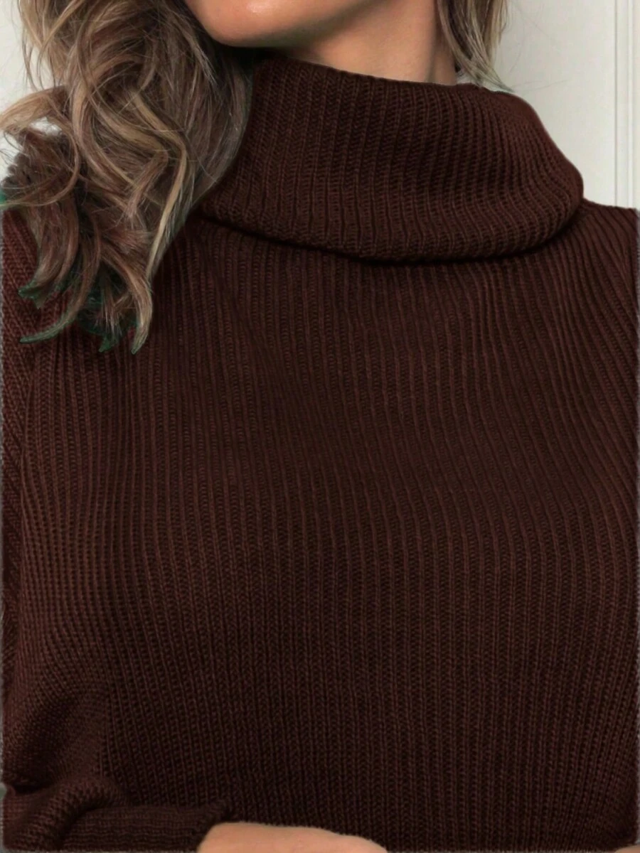 Women Sweaters - Coffee Brown - View 1
