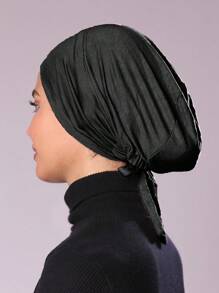 1pc Ladies' Tie-Back Undercap Muslim Inner Cap Hat Hijab - Multicolor - View 10