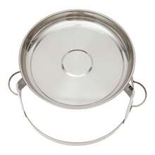 CNCEST Chafing Dish Set For Buffet, 9L/9.5Qt Stainless Steel Chafing Dish Buffet Servers Warmers With Circular Hanging Cap,Buffet Round Chafing Food Pan Buffet Warmers For Party Restaurant Hotel (Gold/Silver), Dinner For Thanksgiving, Halloween, Christmas, Family Gifts - 銀色 - 查看 8