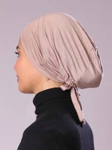 1pc Ladies' Tie-Back Undercap Muslim Inner Cap Hat Hijab - Multicolor - View 1