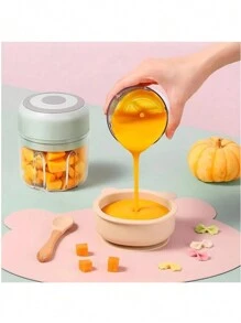 100/250毫升電動迷你大蒜切碎機，便攜式USB肉磨機，大蒜泥機，碎生薑，蔬菜研磨機，廚房用品 - 綠色 - 查看 4