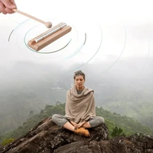 1/2 套舒缓音乐调音风 Zenergy 手铃 - 专为宁静的教室、冥想和正念设计 - 万圣节、圣诞节和感恩节的和谐独奏礼物，鼓和打击乐，乐器配件 - 木質色 - 查看 4