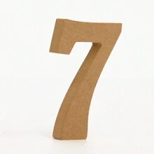 Letras de alfabeto de madera para manualidades, letras 3D para decoración de pared del hogar - Letras decorativas de bricolaje - Ver 21