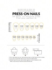 Dodaj romans, 24 sztuki, klasyczny francuski styl, francuska biel, słodki styl, krótkie paznokcie migdałowe, zestaw do noszenia paznokci, paznokcie do noszenia, manicure, sztuczne paznokcie, paznokcie wciskane, sztyfty do paznokci, kokardki, różowy manicure, kwiaty, paski, 3D, Zestaw do manicure zawiera 1 sztukę kleju w galaretce i 1 pilnik do paznokci, a zestaw do paznokci wielokrotnego użytku nadaje się do codziennego noszenia w okresie świątecznym. - Wielokolorowe - Zobacz 4