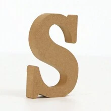 Letras de alfabeto de madera para manualidades, letras 3D para decoración de pared del hogar - Letras decorativas de bricolaje - Ver 14