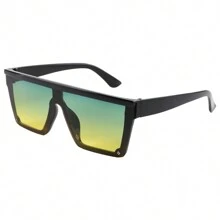 New Fashion Oversized Square Sunglasses For Men And Women Vintage Big Frame Glasses UV400 Protection - Multicolor - View 18