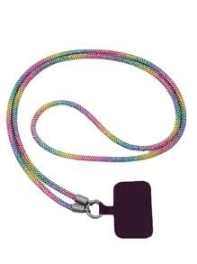 1 dây đeo điện thoại di động đính đá Rhinestone, vòng đeo tay đeo vai bằng xích lấp lánh chống thất lạc, chống rơi, quà tặng cho mẹ, gia đình, bạn bè, sinh nhật, ngày lễ - Nhiều màu - Xem 7