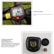 Velocímetro Para Bicicleta Impermeable Velocímetro Digital Cuentakilómetros para Bicicleta VentasenLineaLEODY - Negro - Ver 2