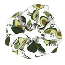 Scrunchie de moño en color aguacate para mujeres, banda elástica para el cabello con diseño de tela impresa,herramientas para el cabello accesorios para el cabello accesorios para el pelo - Multicolor - Ver 9