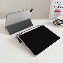 1pc Capa de silicone com padrão floral verde compatível com iPad 9 (2022)/Air 4/3, 9ª geração com porta-lápis, capa completa, suporte triplo, Pro 11/Mini 5 - Multicolorido - Ver 10