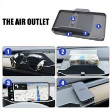 Cloudmall For Model 3/Y Dashboard Organizer Storage Tray, Extra Storage For 2016-2024 Model 3/Y