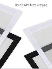 1pc Self-Adhesive Indoor Insect Screen Mesh Window Curtain Mosquito Net - White Net Black Edge - View 10