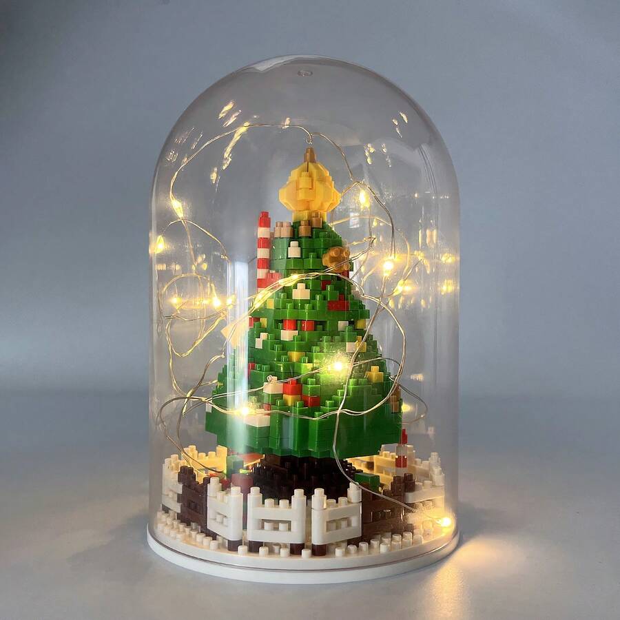 Kit de bloques de construcción para árbol de Navidad, juguete de