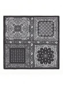 1pc Paisley Printed Bandana Headband Handbag Decoration Silk Square Scarf Suitable For Daily Use Bandana,Hair Band,Head Band Ideal For Dressing Up Your Look