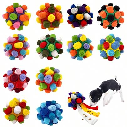 Pet Sniffing Ball, Dog Training Toy Feeding Treats Dispenser Snuffle Ball