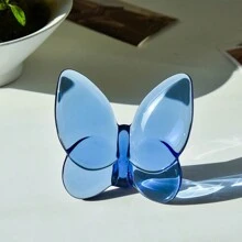 رمضان زينة رمضان قطعة واحدة تمثال فراشة زجاجية ، تمثال فراشة طائرة ، زخرفة فراشة زجاجية ، تحفة حيوان كريستالية لديكور المنزل، هدية مميزة