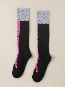 1 coppia di calze lunghe e divertenti a forma di zampa di pollo, comode e calde, adatte per la primavera e l'autunno, in stile Y2K - Multicolore - Visualizzare 4