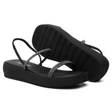 Women Platforms & Wedge Sandals - 黑色 - 查看 2