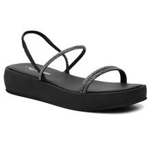 Women Platforms & Wedge Sandals - 黑色 - 查看 4