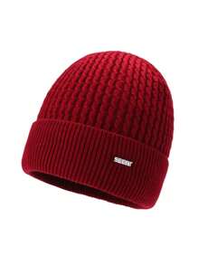 Men Beanie Hat - Màu Đỏ Sâu - Xem 2