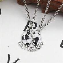 2 Pcs/Set Best Friends Pendant Necklace For Friends Cute Broken Heart Clavicle Chain BFF Best Friends Jewelry Gifts Machine Pendant Necklace For Women Popular Geometry Adjustable Magnetic Double Chain Couple Necklace Jewelry Gifts - Silver - View 5