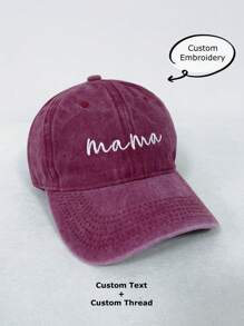 Gorra de mamá bordada personalizada - Regalo perfecto para el Día de la Madre / cumpleaños para mujeres, madres, abuelas - Gorra de béisbol personalizada - gorra de béisbol retro - Ver 12