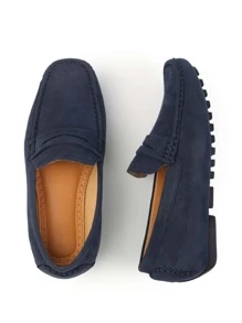 Where’s That From ALEX DRIVING SHOES - Blue Suede - View 3