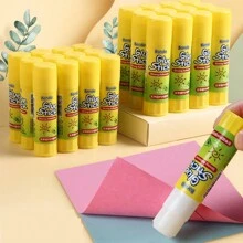 (9g/15g) Barra de pegamento sólida con diseño de dibujos animados lindos, suministro de oficina para manualidades, adhesivo sólido blanco para estudiantes