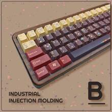 Wooting Industrial Style IM 5-Sides Dye-Sub PBT Keycaps With High Light Blocking Properties, 141-Key Customizable Keyboard Full Set - Multicolor - View 5