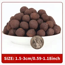Bolsa de 500g de grandes pellets de cerámica, transpirables y absorbentes de agua, adecuados para alfarería y cocción de carbón, forro de superficie de jardín y jardinería en el hogar
