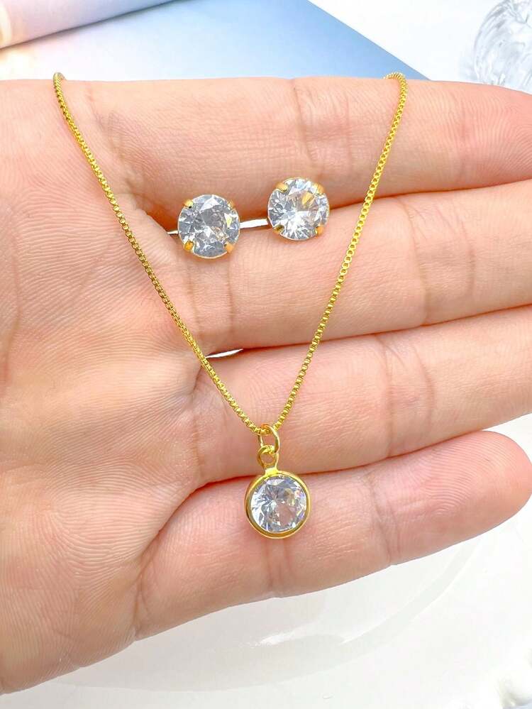 Women Necklace Sets - Vàng - Xem 5