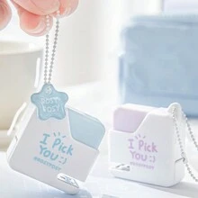 Rosyposy 1PC Cute Mini Stapler Color Stapler Set With 40pcs 10# Staples Binding Tools Block Shape Stationery School Office Supplies Back To School - Multicolor - View 2