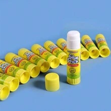 (9g/15g) Barra de pegamento sólida con diseño de dibujos animados lindos, suministro de oficina para manualidades, adhesivo sólido blanco para estudiantes