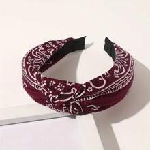 1pc Women's Vintage Bohemian Style Paisley Pattern Headband With Elegant Fabric Decoration, Casual And Versatile Accessory,Hairband,Hair Hoop Headbands Head Accessories - Multicolor - View 16