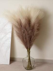 100/50/30/20/10/3/1 人造蒲苇、蒲苇、蒲苇、落地花瓶用蒲苇、花瓶填充用蒲苇装饰、波西米亚乡村农舍家居装饰、婚礼派对装饰、情人节、生日毕业礼物、秋季装饰、秋季、假植物 - 卡其色 - 查看 8