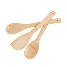1PCPure Natural Bamboo Kitchen Utensils Bamboo Spatula Spoon Non-Stick Pan Cooking Spatula Bamboo Spatula Cooking Utensils - Multicolor - View 8