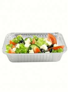 10/20pcs High-Quality  Disposable BBQ Aluminum Foil Box - Durable, Disposable Cookware For Grilling, Baking And Roasting - Ideal For Takeout, Meal Prep And Parties