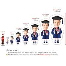 個性化畢業紀念枕頭，幼稚園畢業禮物，畢業紀念枕頭，畢業禮物，畢業生禮物，男孩畢業禮物，女孩畢業禮物 - Doctoral - 查看 3