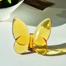 رمضان زينة رمضان قطعة واحدة تمثال فراشة زجاجية ، تمثال فراشة طائرة ، زخرفة فراشة زجاجية ، تحفة حيوان كريستالية لديكور المنزل، هدية مميزة