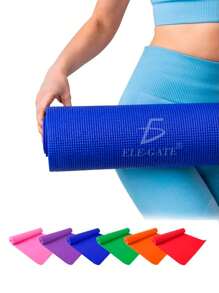 Tapete Portátil DEP.30.TPE de Espuma para Yoga Pilates Fitness Ejercicio Relajación ELE-GATE - Azul - Ver 2