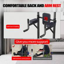 Power Tower Dip Station, Multi-Function Assistive Trainer Pull Up ,Load 350LBS - Black - View 4
