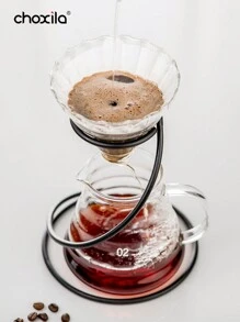 choxila 1pc Hand Stand Vintage Coffee Hand Pot Metal Stand Drip Glass Filter Cup Holder Universal School Supplies Back To School