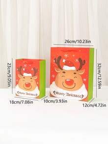 20 túi quà Giáng sinh, túi trang trí quà Giáng sinh, túi kẹo, túi quà, túi giấy, túi quà tiệc, túi quà tặng, bếp tiệc, đồ trang trí Giáng sinh, quà tặng tiệc Giáng sinh, vật dụng tiệc Giáng sinh, tiệc Giáng sinh, đêm Giáng sinh vui vẻ - Đỏ và trắng - Xem 7