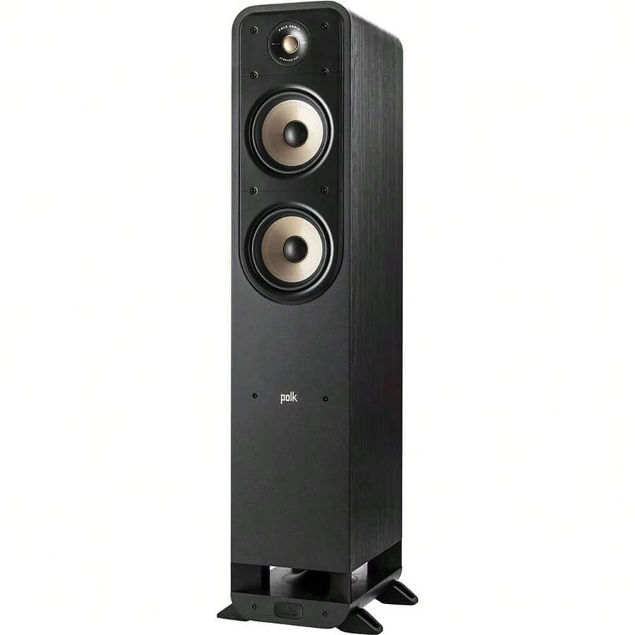 Polk Audio ES55 Signature Elite Black High-Resolution Floor-Standing ...
